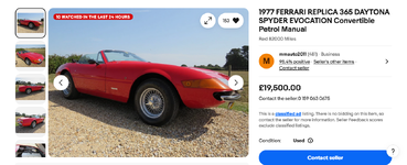 Screenshot 2025-11-12 at 08-01-21 1977 FERRARI REPLICA 365 DAYTONA SPYDER EVOCATION Convertibl...png