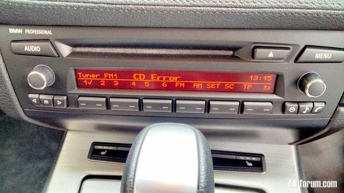 BMW Professional head unit - CD Error message